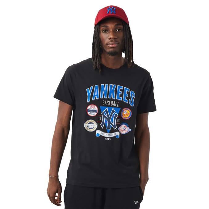 New Era new york yankees champ serie zwart t-shirt BT243102