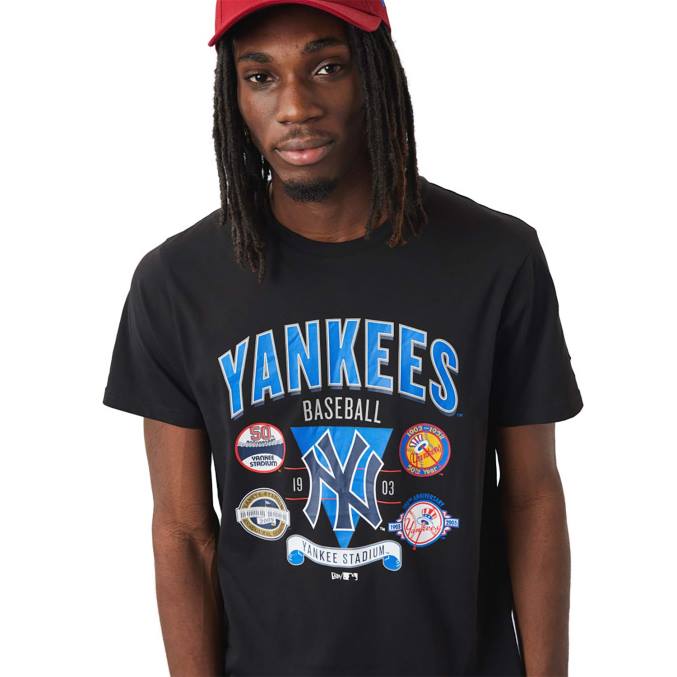 New Era new york yankees champ serie zwart t-shirt BT243102