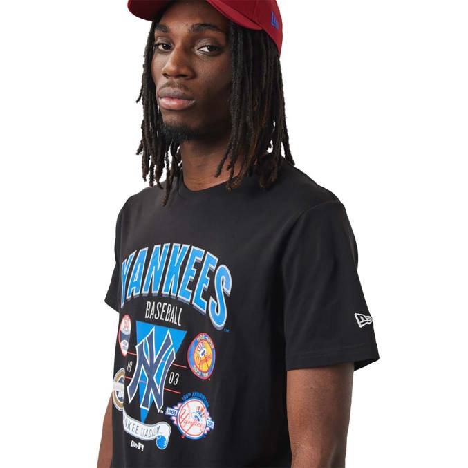 New Era new york yankees champ serie zwart t-shirt BT243102