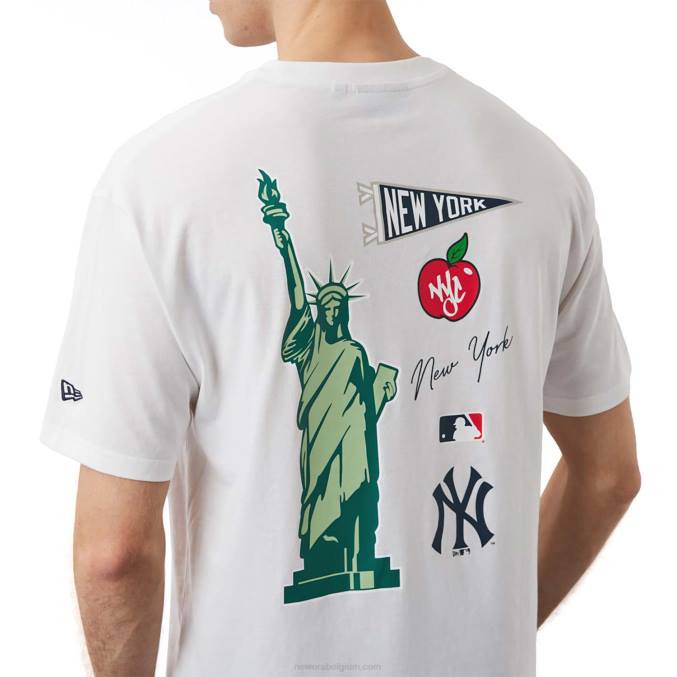 New Era new york yankees mlb city grafisch wit oversized t-shirt BT243088