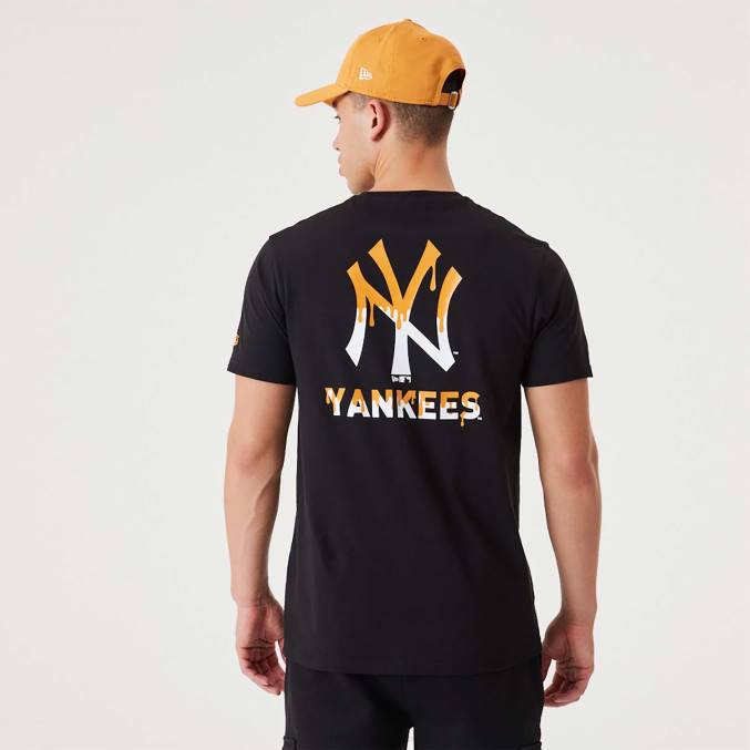 New Era new york yankees mlb druppellogo zwart t-shirt BT243083