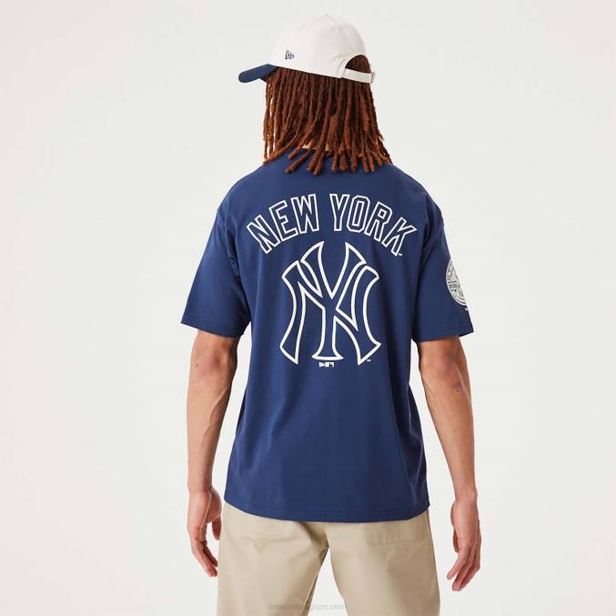 New Era new york yankees mlb erfgoed donkerblauw oversized t-shirt BT243042