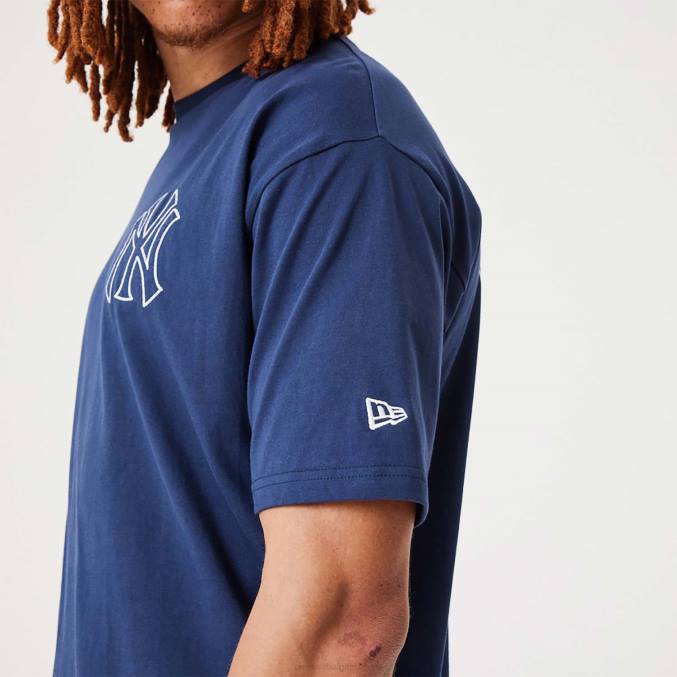 New Era new york yankees mlb erfgoed donkerblauw oversized t-shirt BT243042
