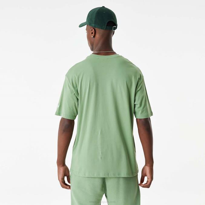 New Era new york yankees mlb gestapeld logo groen oversized t-shirt BT242855