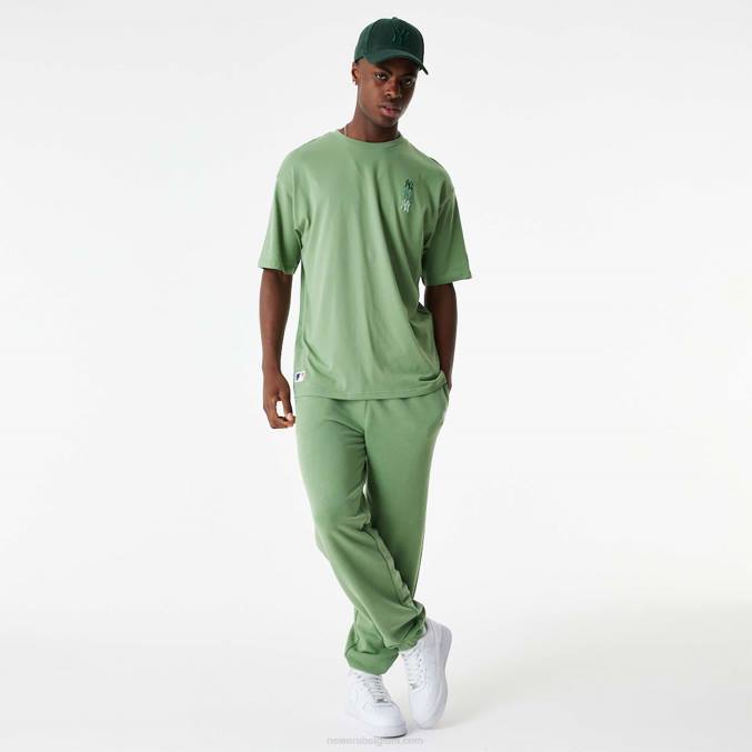 New Era new york yankees mlb gestapeld logo groen oversized t-shirt BT242855