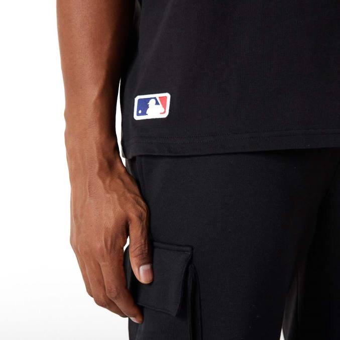 New Era new york yankees mlb groot logo oversized zwart t-shirt BT242850