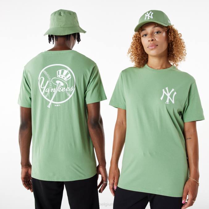 New Era new york yankees mlb league essentieel groen t-shirt BT243139