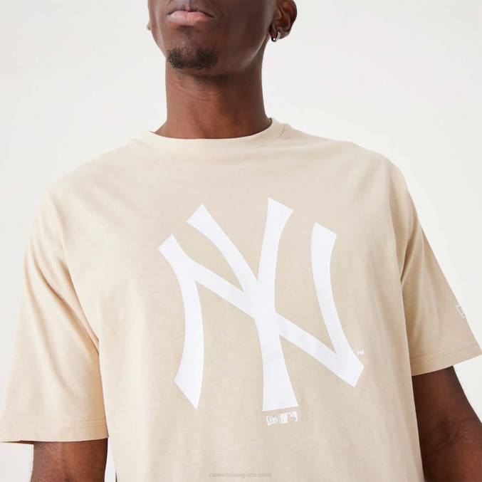 New Era new york yankees mlb league essentieel lichtbeige oversized t-shirt BT243054