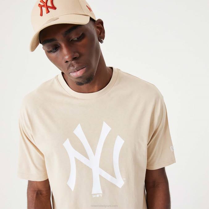 New Era new york yankees mlb league essentieel lichtbeige oversized t-shirt BT243054