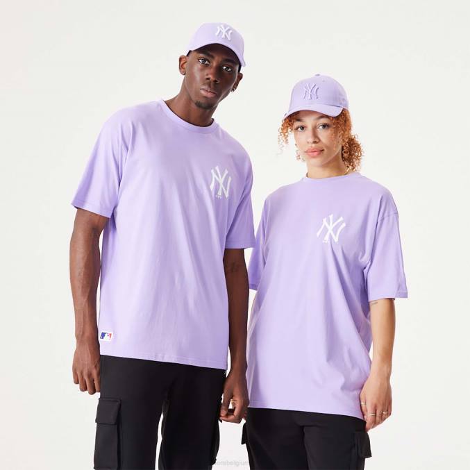 New Era new york yankees mlb league essentieel paars oversized t-shirt BT242857