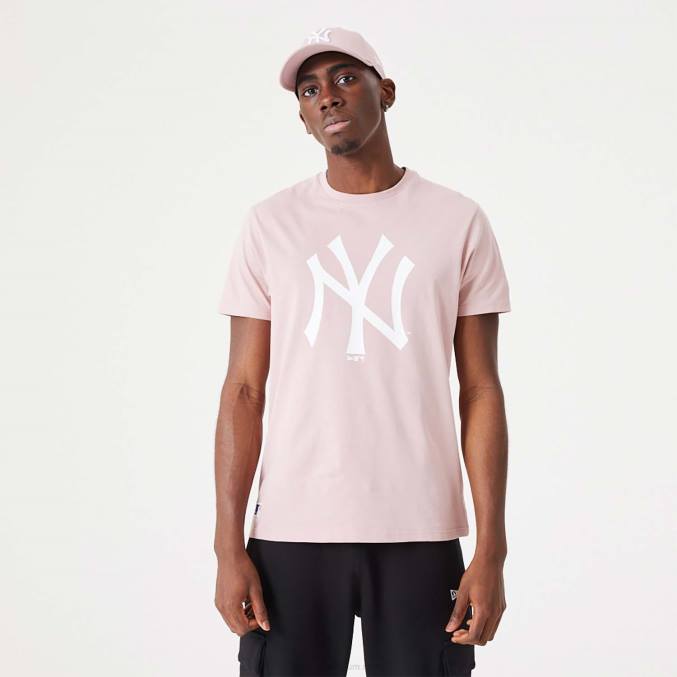 New Era new york yankees mlb league essentieel pastelroze T-shirt BT243068