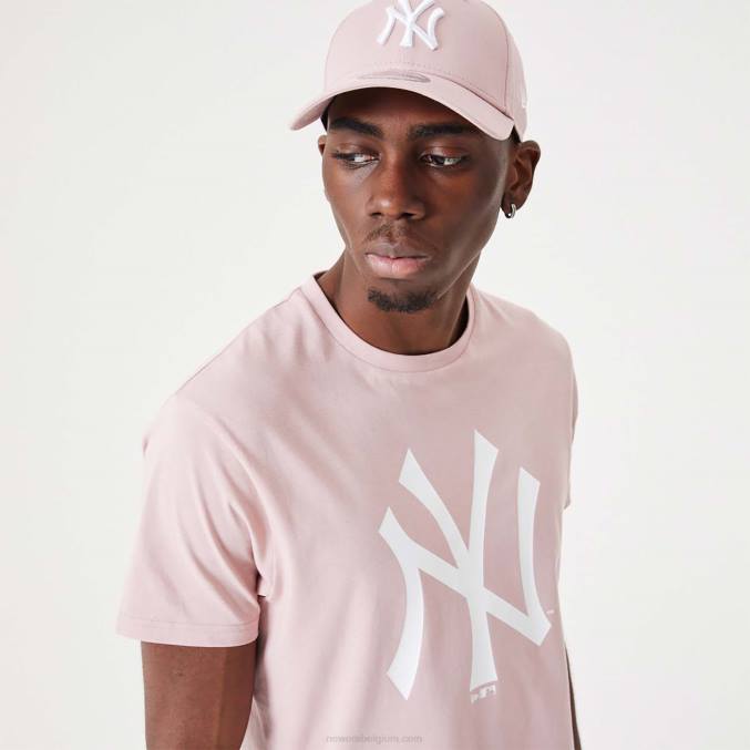 New Era new york yankees mlb league essentieel pastelroze T-shirt BT243068