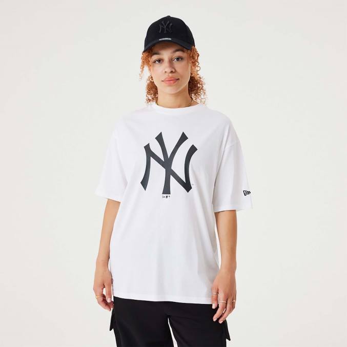 New Era new york yankees mlb league essentieel wit oversized t-shirt BT243082