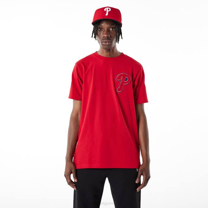 New Era philadelphia phillies mlb logo selecteer rode t-shirt BT243030