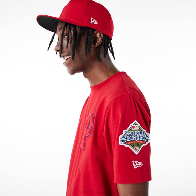 New Era philadelphia phillies mlb logo selecteer rode t-shirt BT243030