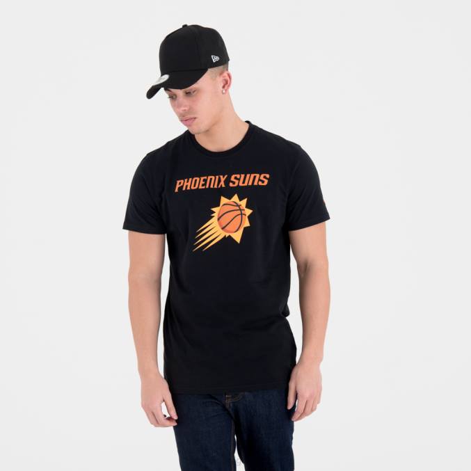 New Era phoenix suns nba teamlogo zwart t-shirt BT242968