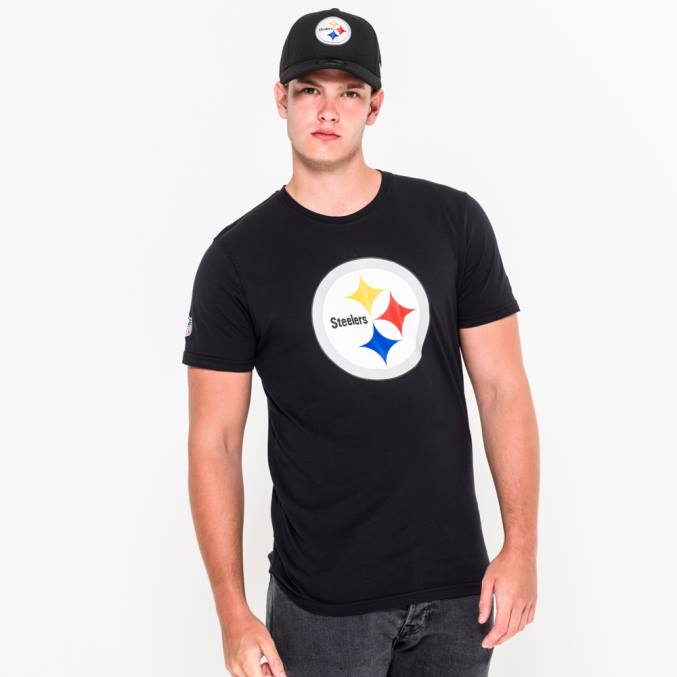 New Era pittsburgh steelers team logo zwart t-shirt BT243118