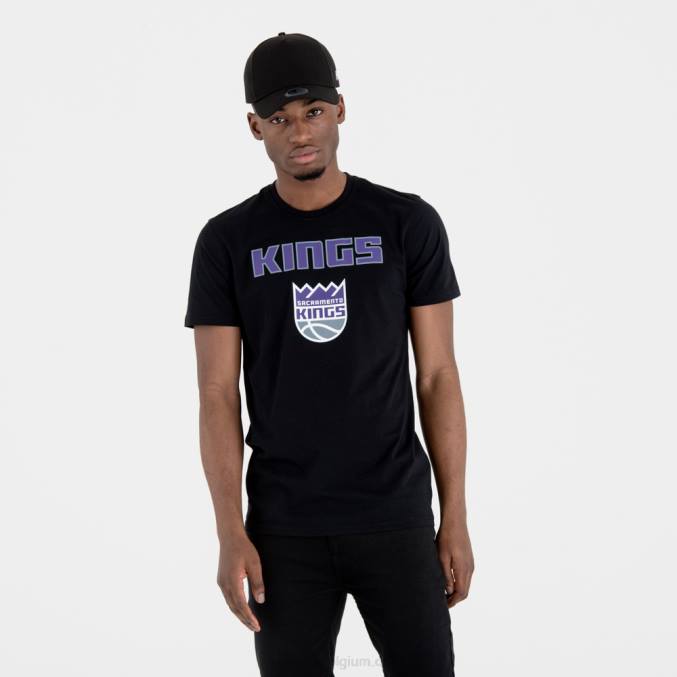 New Era sacramento kings nba team logo zwart t-shirt BT243174