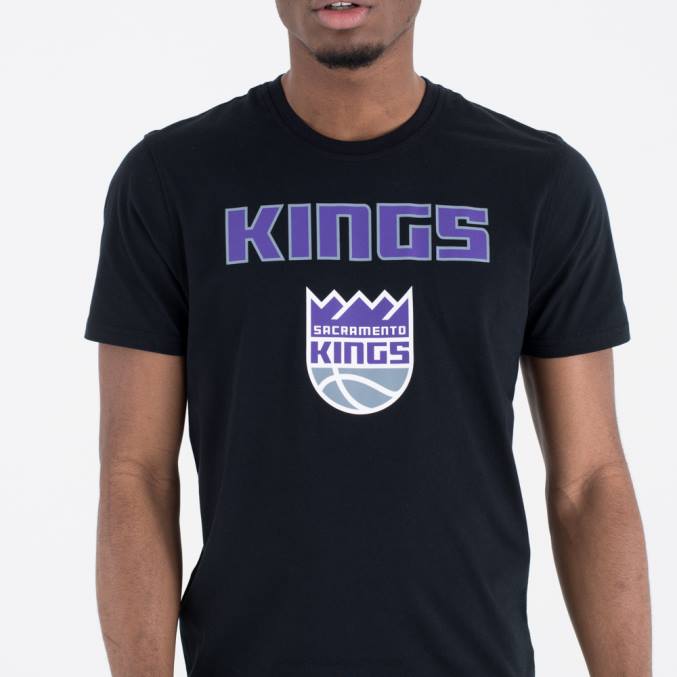 New Era sacramento kings nba team logo zwart t-shirt BT243174