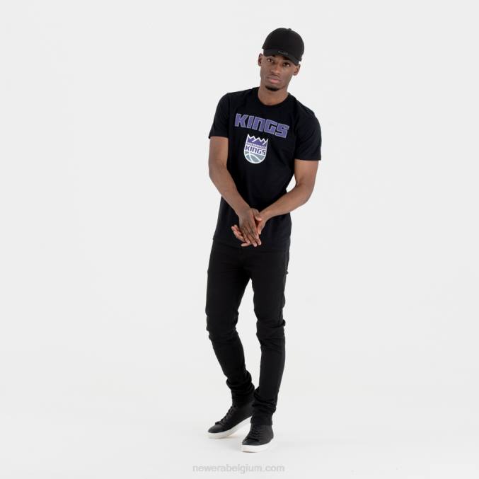 New Era sacramento kings nba team logo zwart t-shirt BT243174