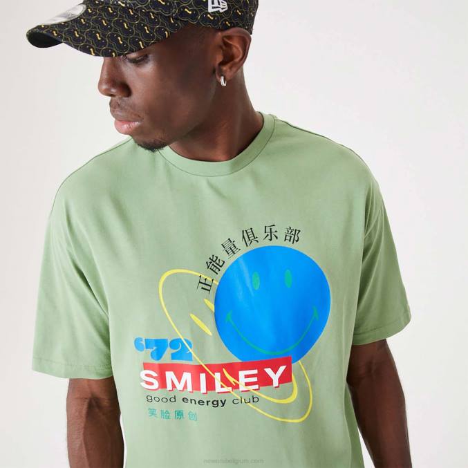 New Era smiley universe logo medium groen t-shirt BT242894
