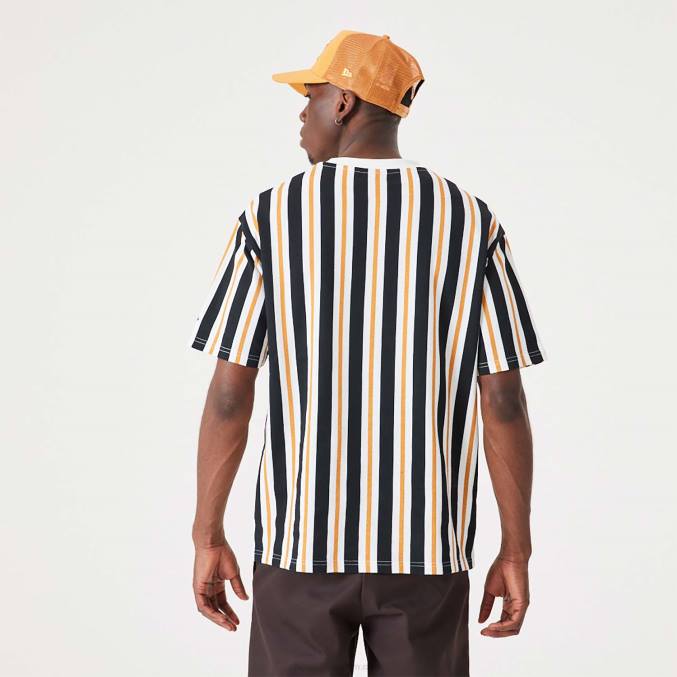 New Era streep medium oranje oversized T-shirt BT242888