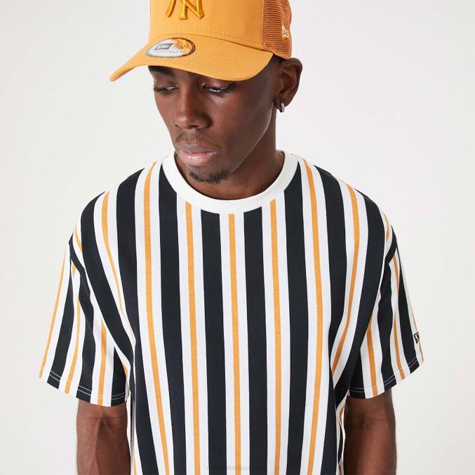 New Era streep medium oranje oversized T-shirt BT242888