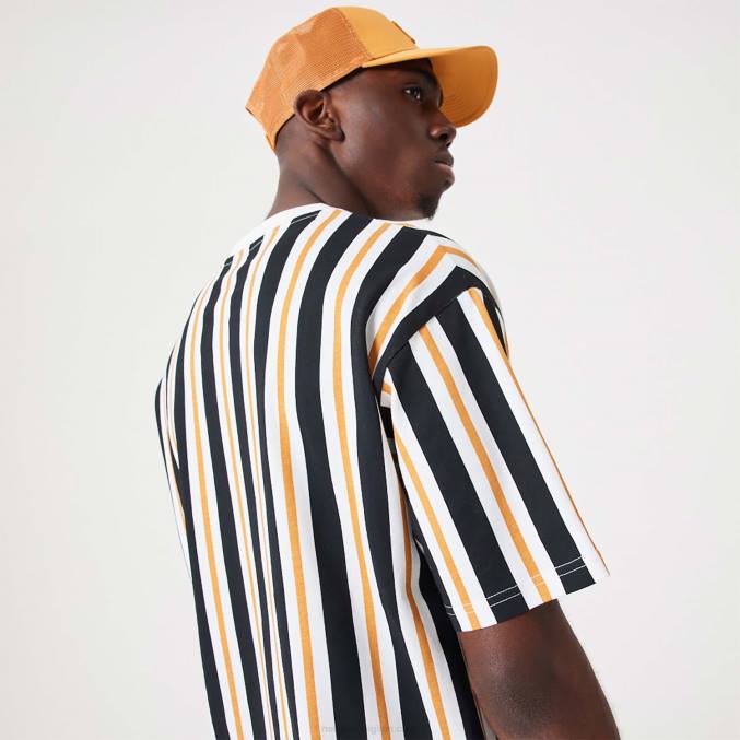New Era streep medium oranje oversized T-shirt BT242888