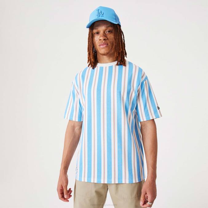 New Era streep open wit oversized t-shirt BT242944
