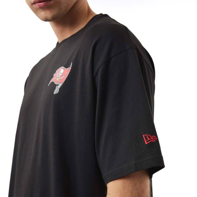 New Era tampa bay buccaneers nfl logo zwart oversized t-shirt BT243156