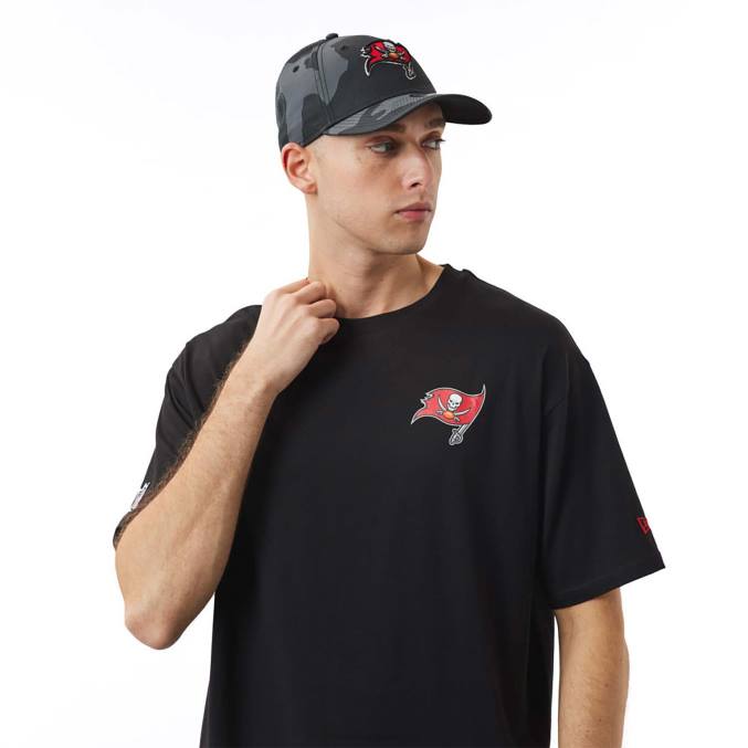 New Era tampa bay buccaneers nfl logo zwart oversized t-shirt BT243156