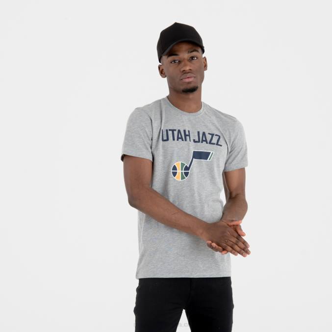New Era utah jazz team nba team logo grijs t-shirt BT242854