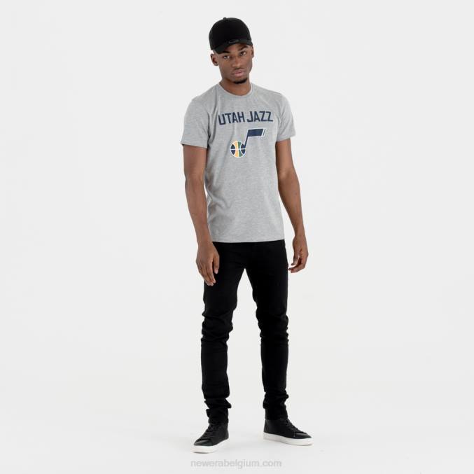 New Era utah jazz team nba team logo grijs t-shirt BT242854