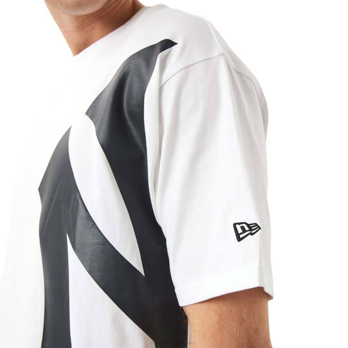 New Era wit t-shirt met zijlogo van new york yankees mlb BT243155