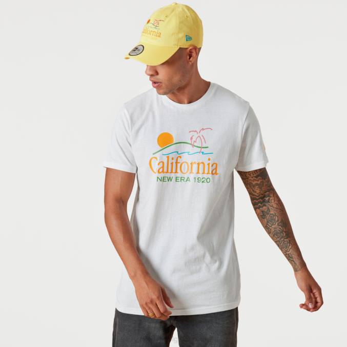 New Era zomerse vibes grafisch wit t-shirt BT243006