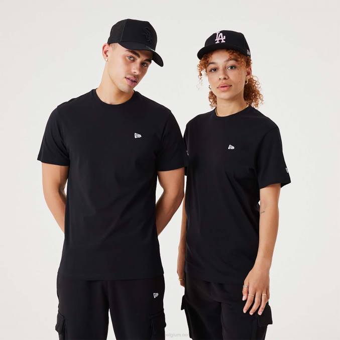 New Era zwart essentieel t-shirt BT242958